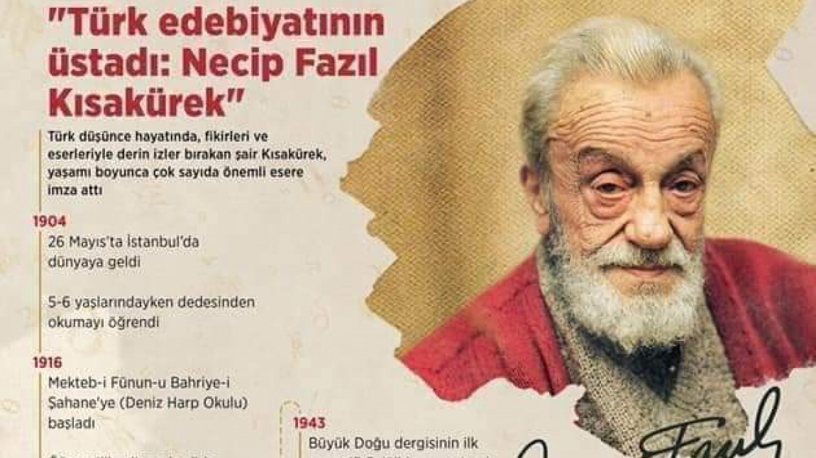 Türk Edebiyatının Üstadı: Necip Fazıl Kısakürek