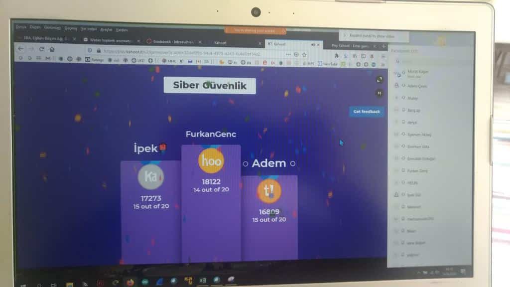 Kahoot! Siber Güvenlik Online Test - Halil Rıfat Paşa Mesleki ve Teknik  Anadolu Lisesi